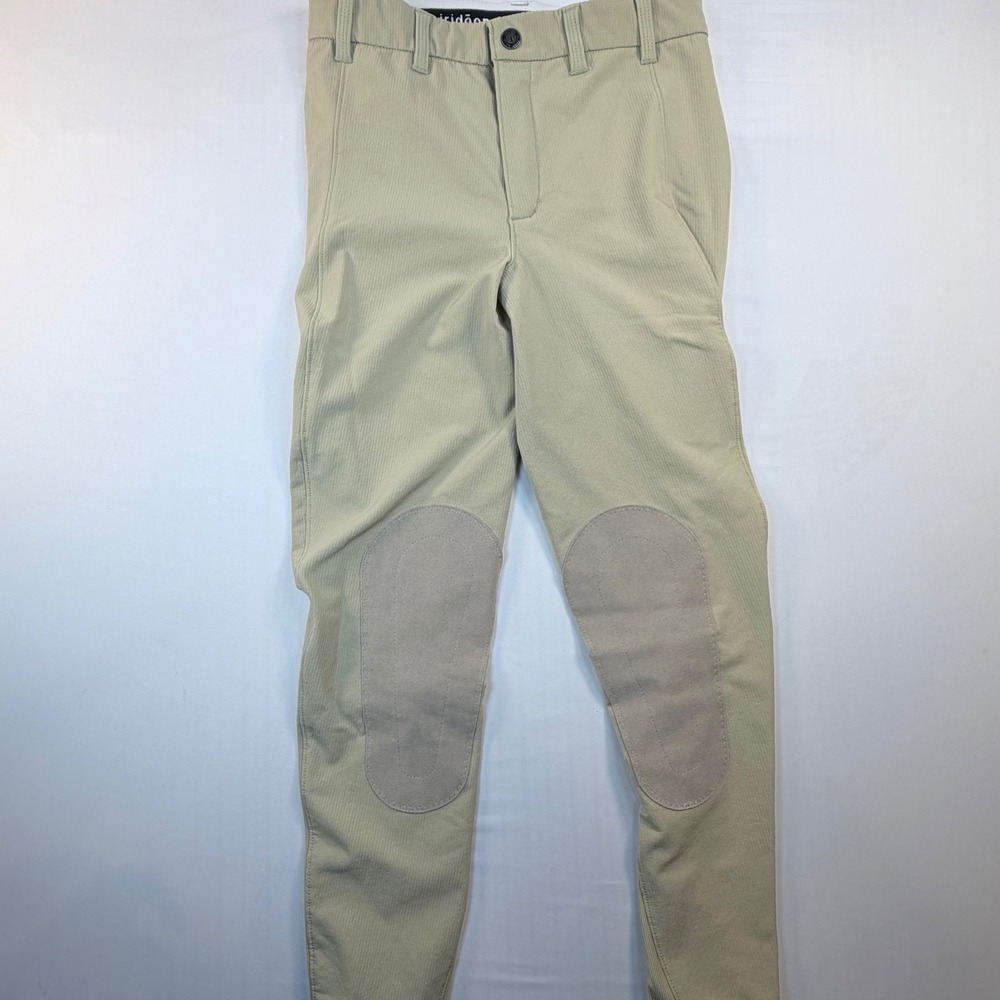 Irideon Riding Breeches Womens 28 Beige Knee Patch Coolmax USA Equestrian